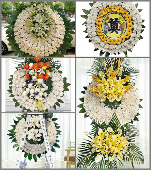 山东青岛平度市古岘镇二里村花圈速递